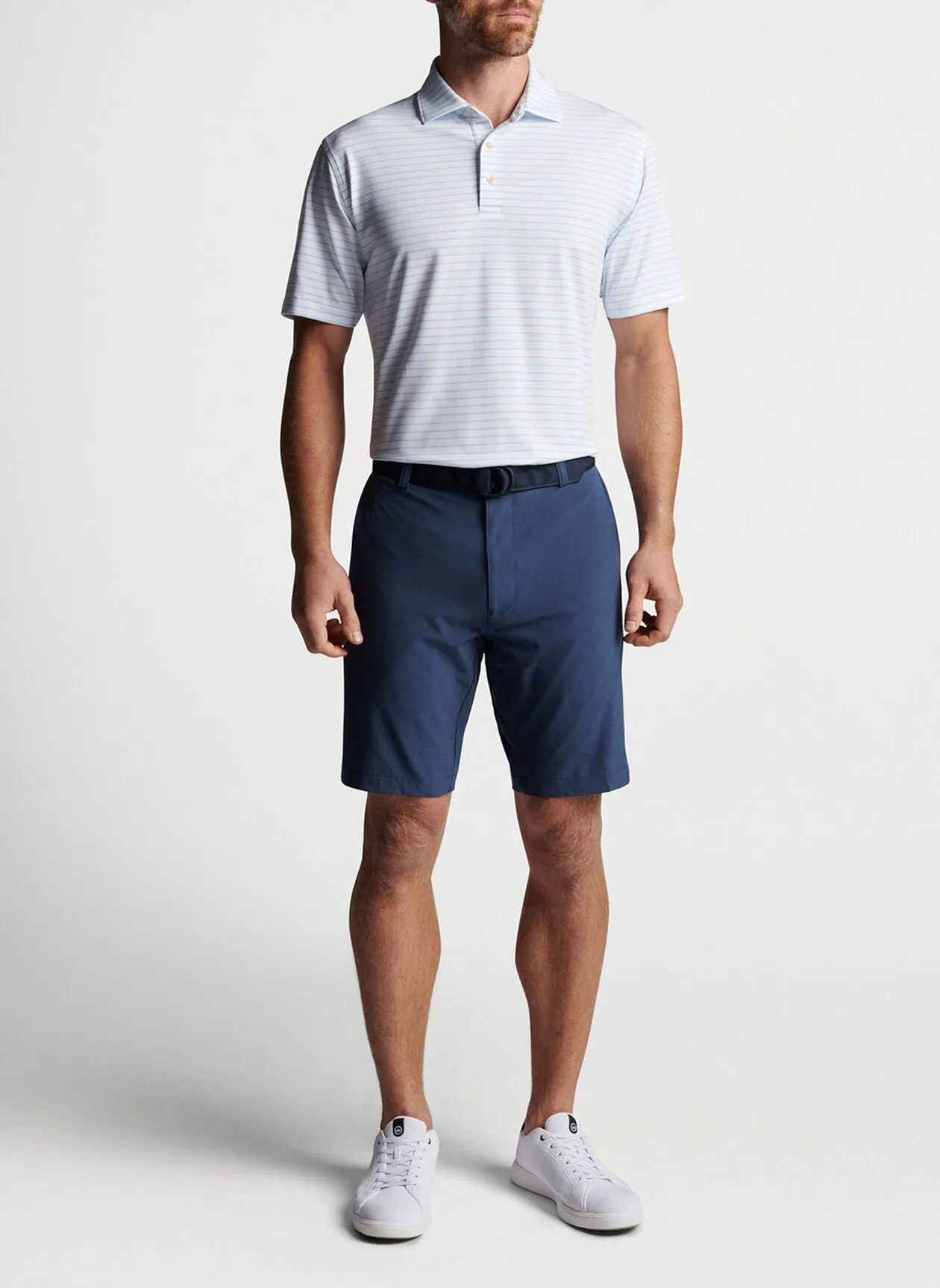 Shackleford Performance Hybrid Short in Navy by Peter Millar