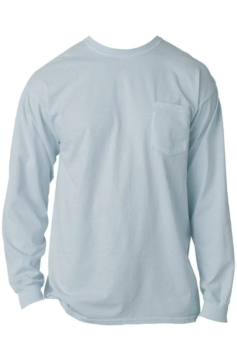 Shades of Blue Comfort Colors Long Sleeve Pocket Tee *Personalize It