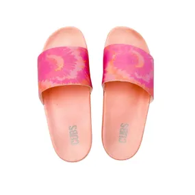 Spanish Pink Tie Dye Slides