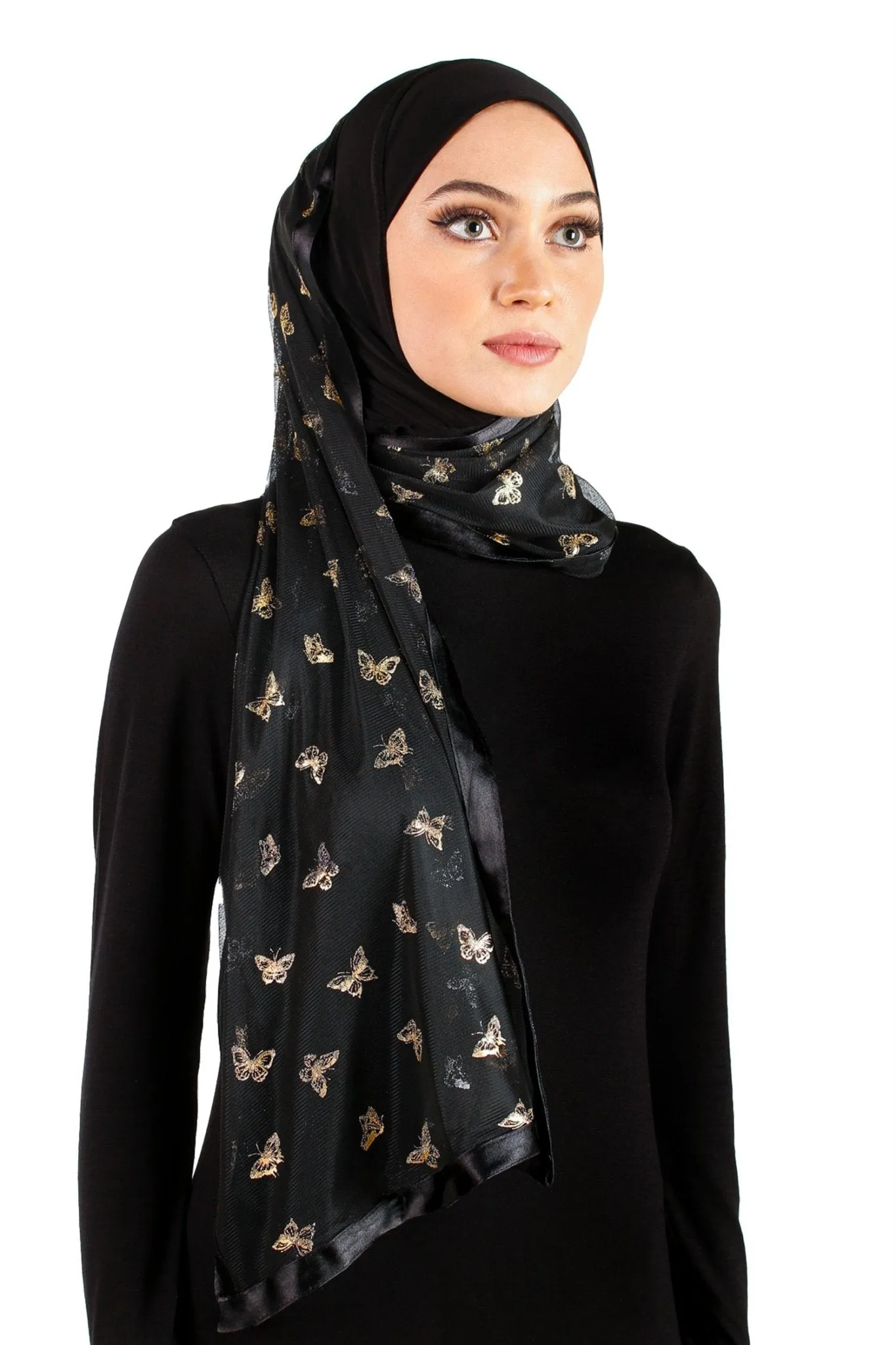 Stylish Mona Kuwaiti Hijabs with Wrap Shawl