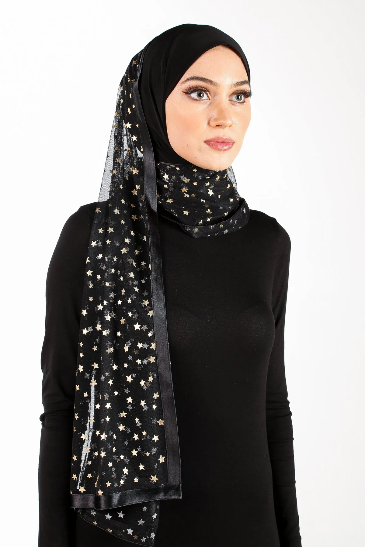 Stylish Mona Kuwaiti Hijabs with Wrap Shawl