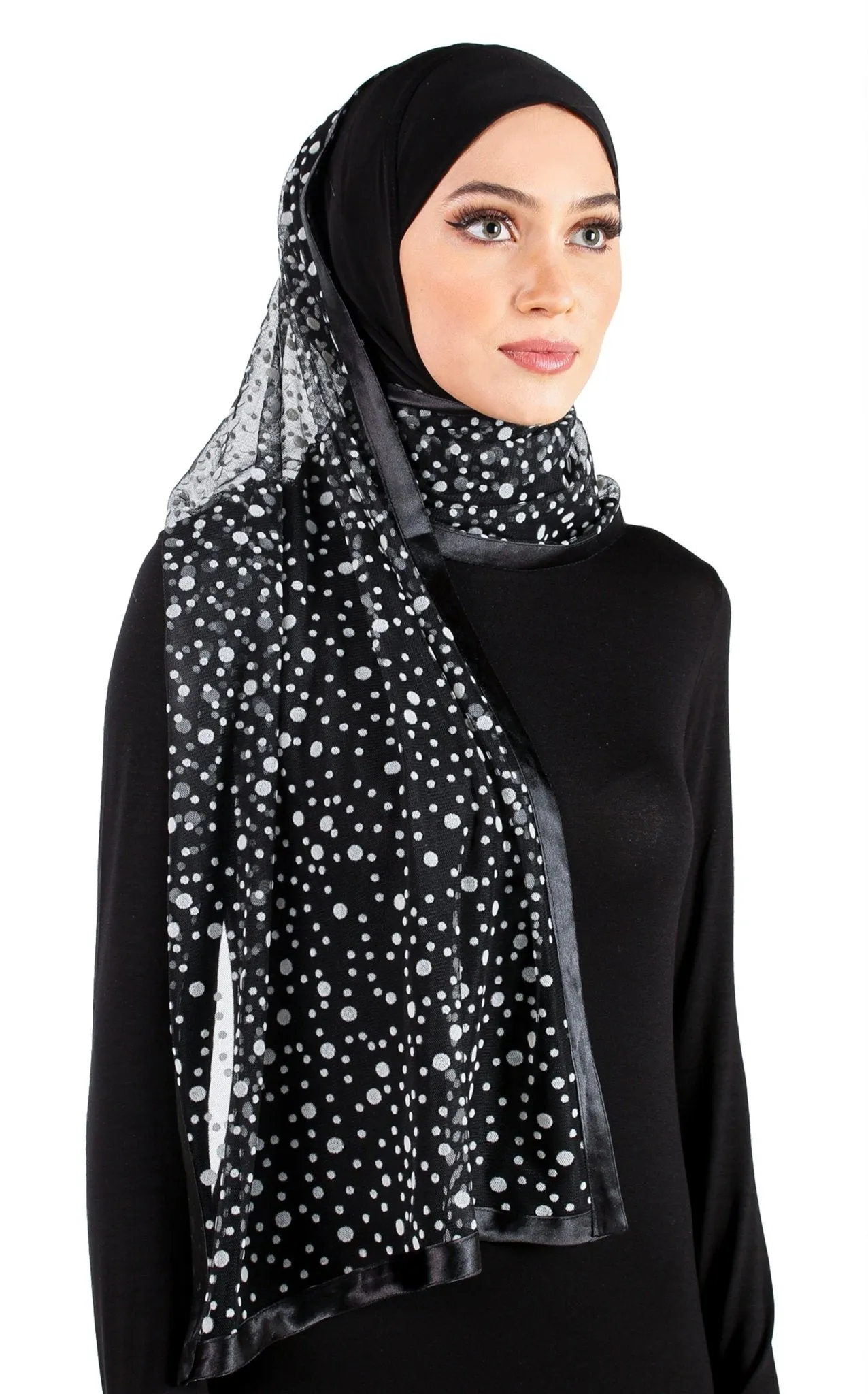 Stylish Mona Kuwaiti Hijabs with Wrap Shawl