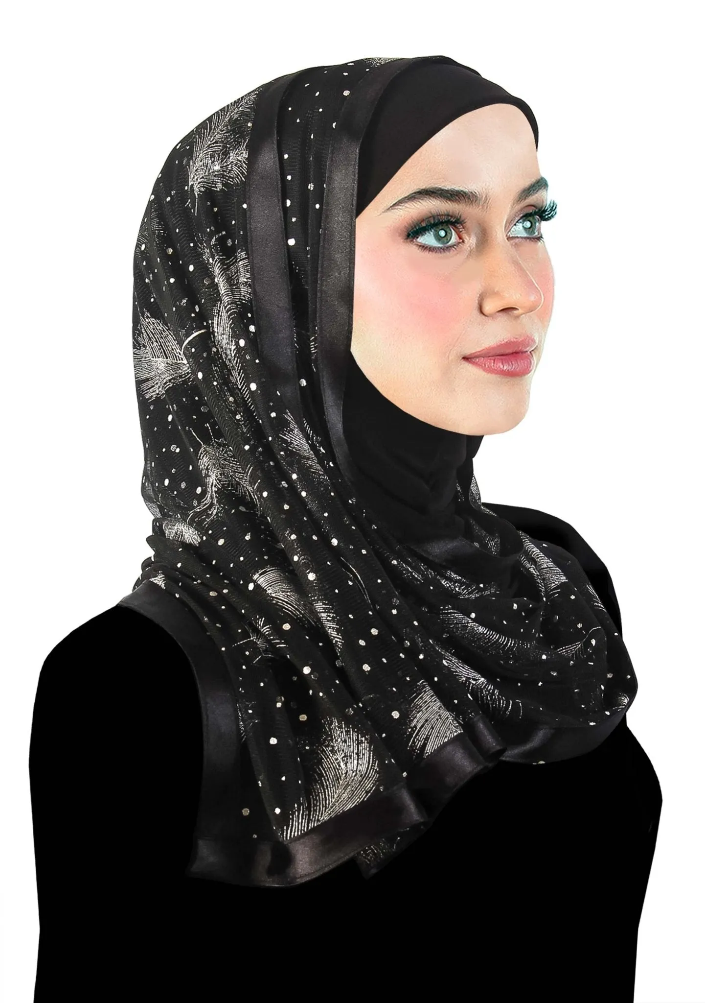 Stylish Mona Kuwaiti Hijabs with Wrap Shawl