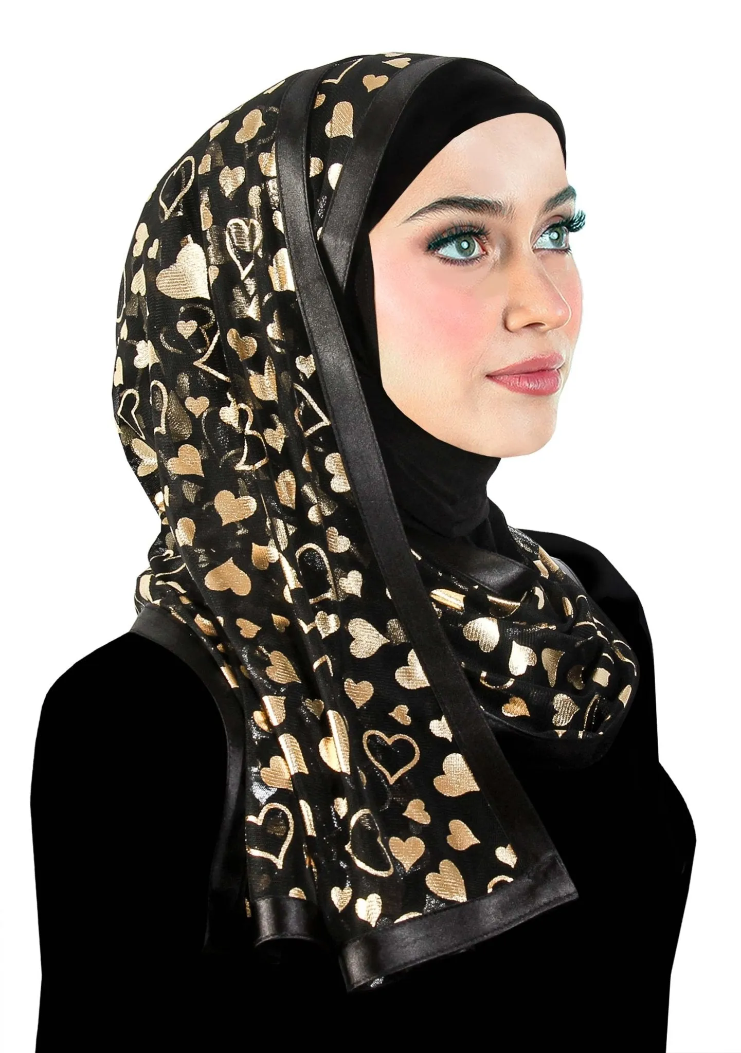 Stylish Mona Kuwaiti Hijabs with Wrap Shawl