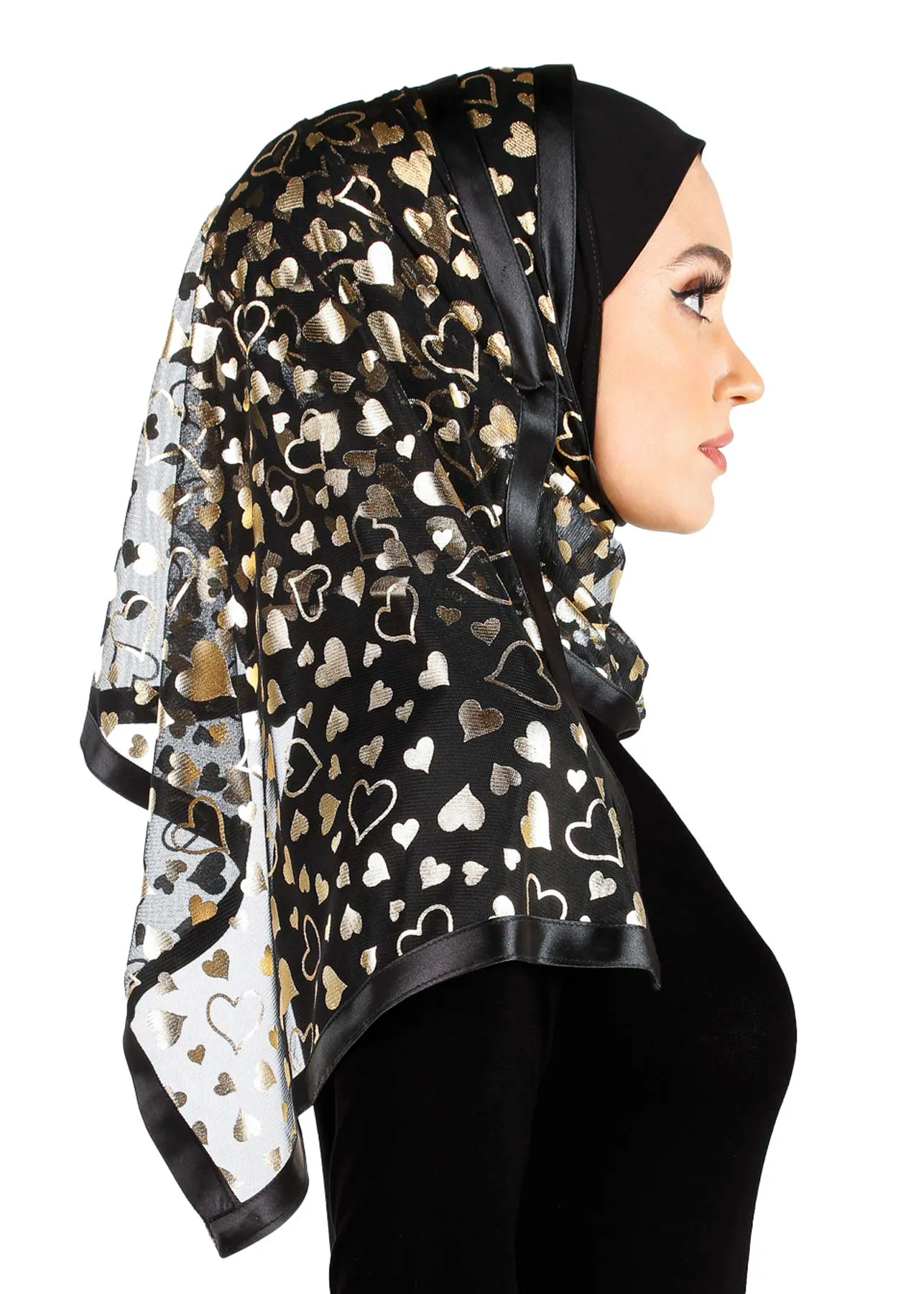 Stylish Mona Kuwaiti Hijabs with Wrap Shawl