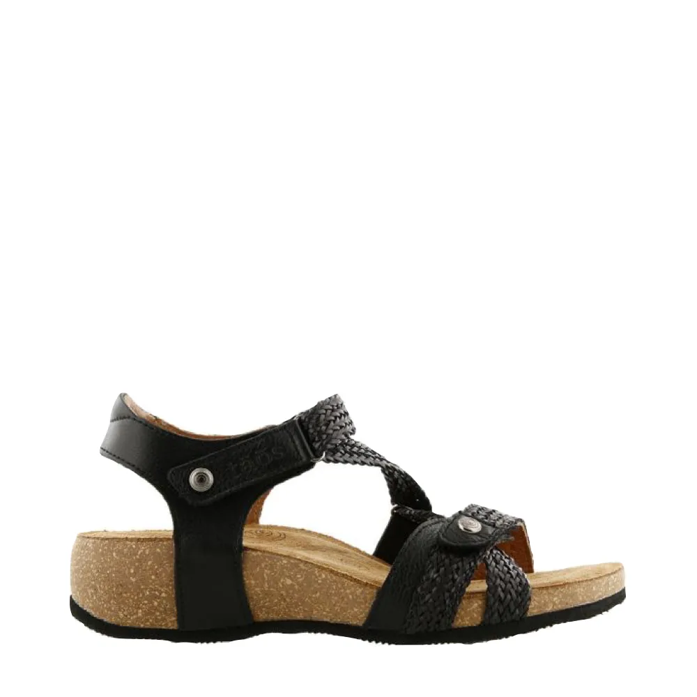 Taos Women's Trulie Strap Sandal in Black