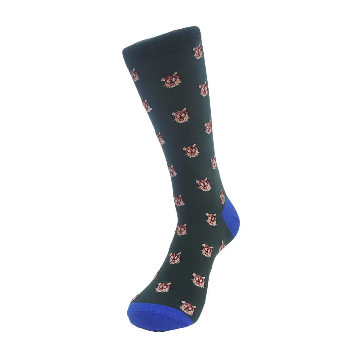 Tiger Face Pattern Socks (Adult Large - Men's Shoe Sizes 8-12)