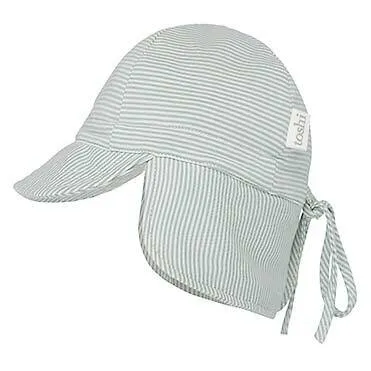 Toshi - Baby Flap Cap - Sage