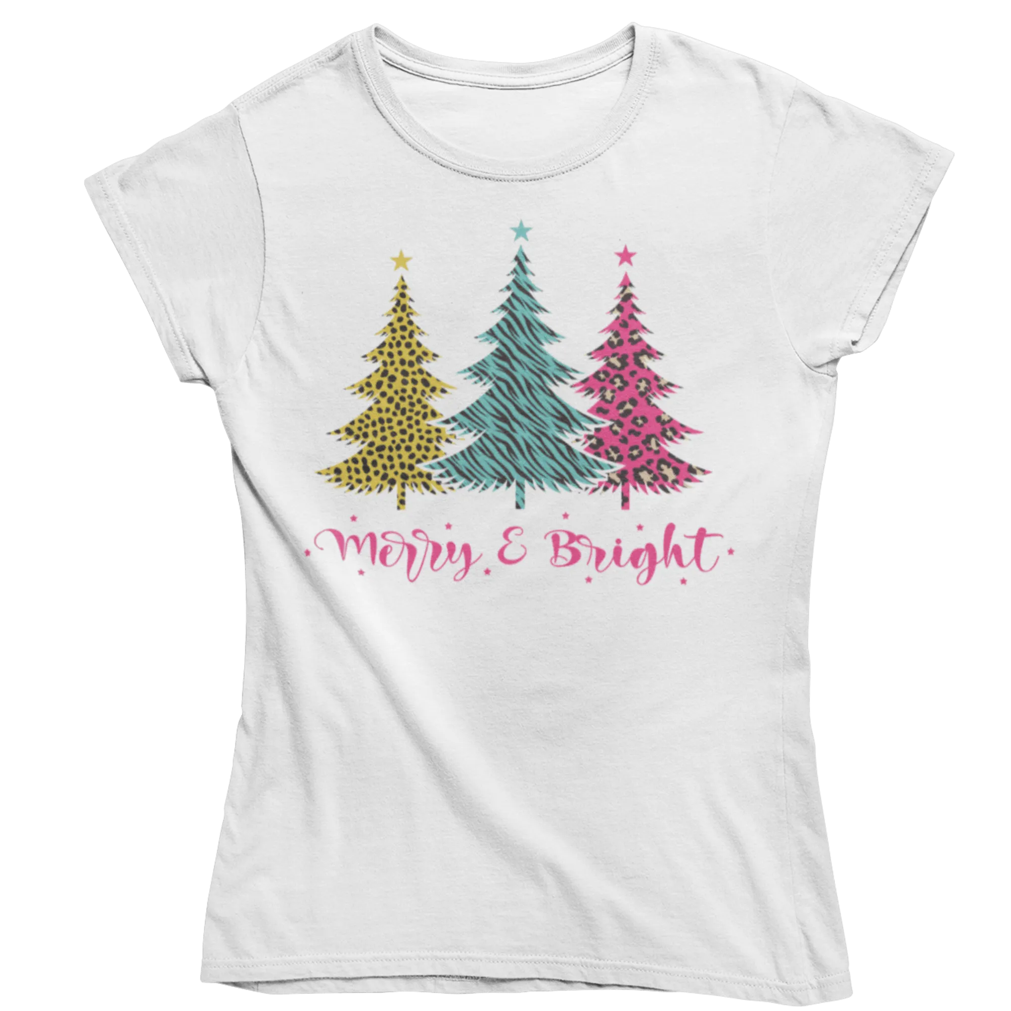 Triple Christmas Tree Womens Style T-Shirt