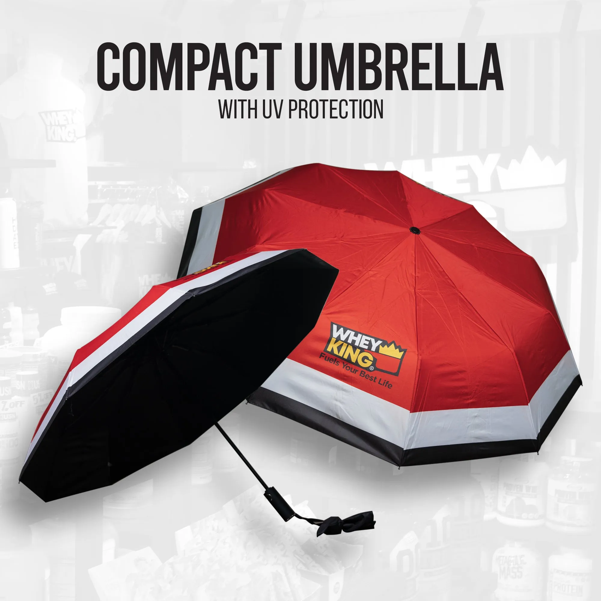 Whey King Compact Umbrella With UV Protection