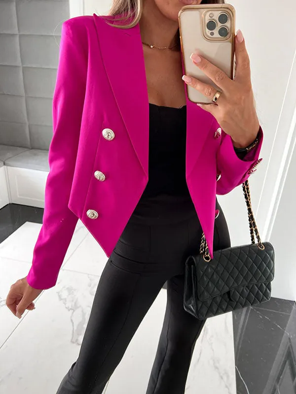 Women's Elegant Short Blazer with Buttons | Chic and Ideal for All Seasons